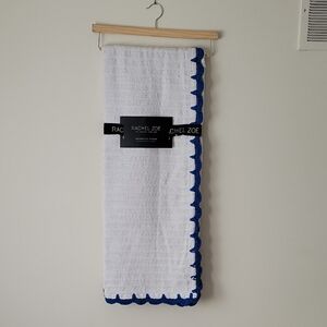 Rachel Zoe Decorative Off-White Cotton Throw- New!